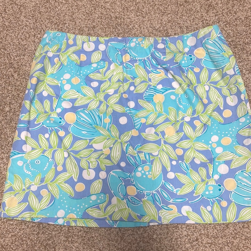 Lilly Pulitzer white label size 10P skirt good vintage condition